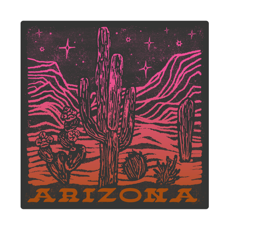 PIXEL DUST DESERT/CACTUS LC/FB