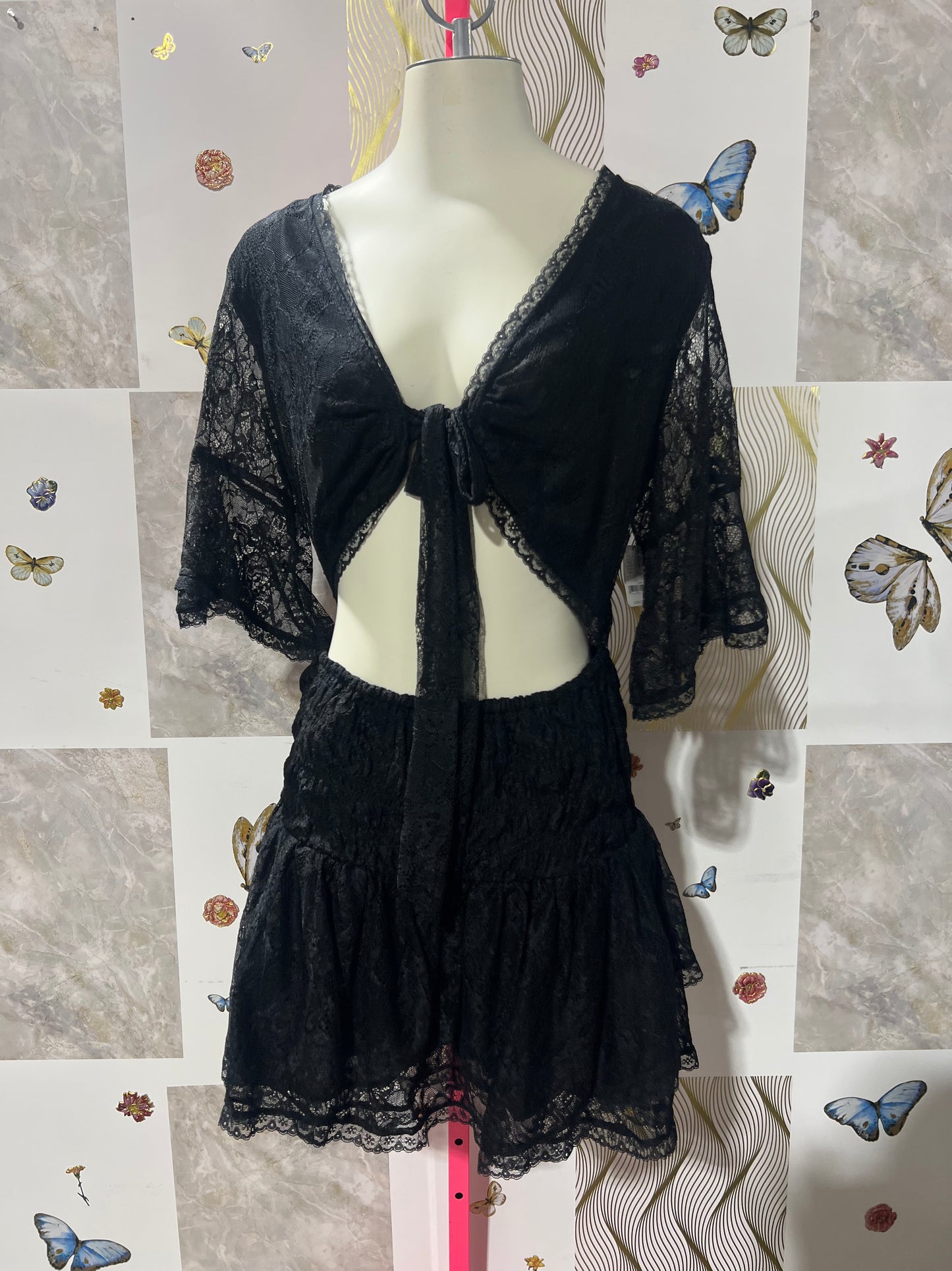 Sheer Black Lace dress