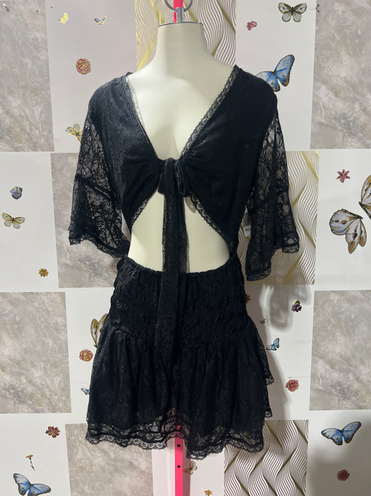 Sheer Black Lace dress