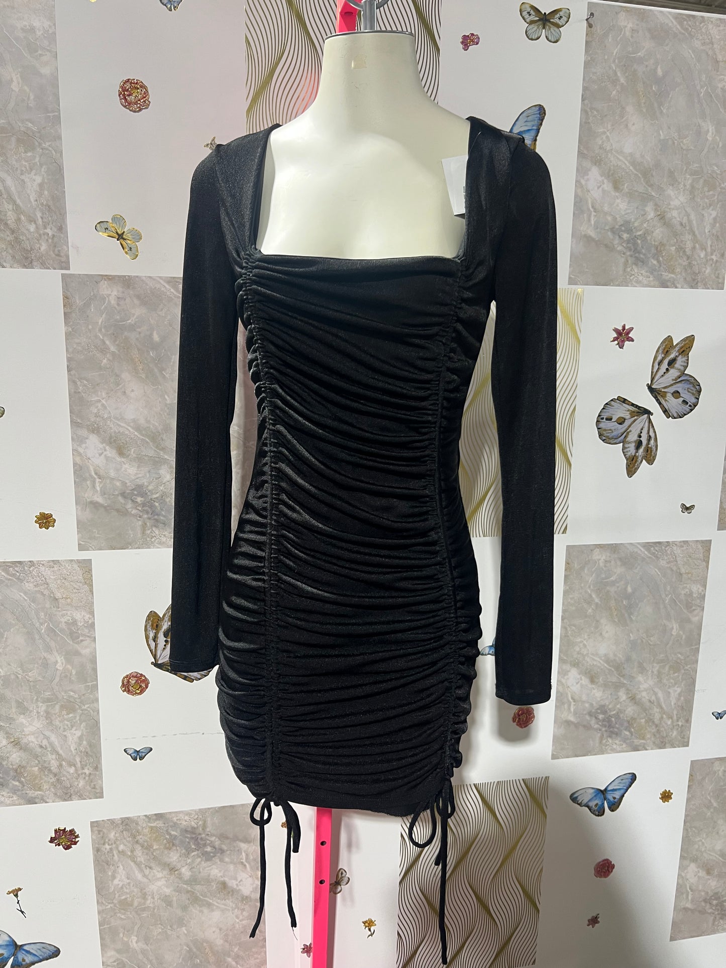 Black mini Velvet Dress