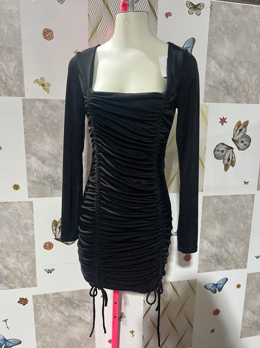 Black mini Velvet Dress