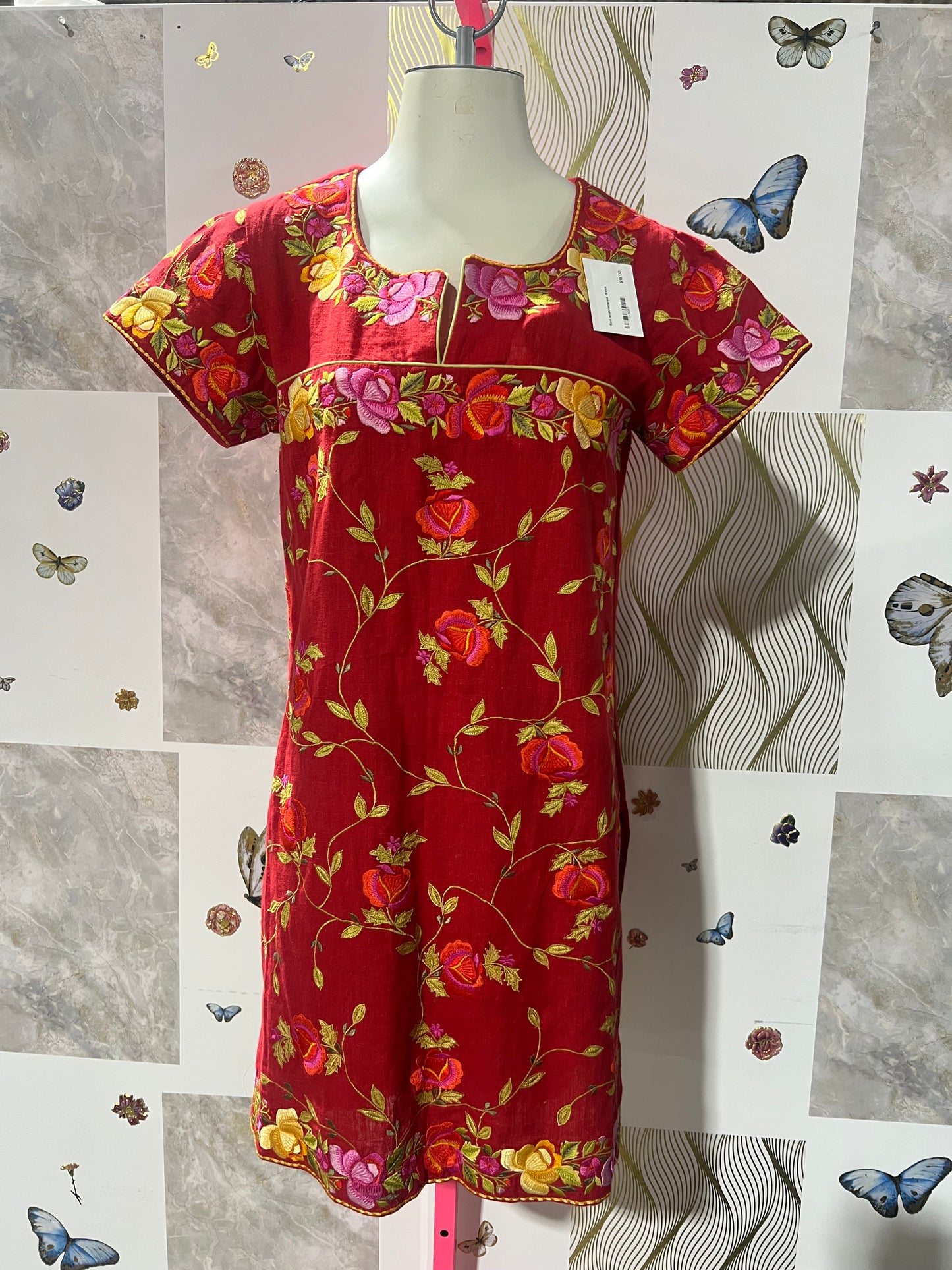 Red Floral Dress