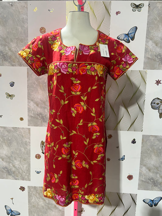 Red Floral Dress